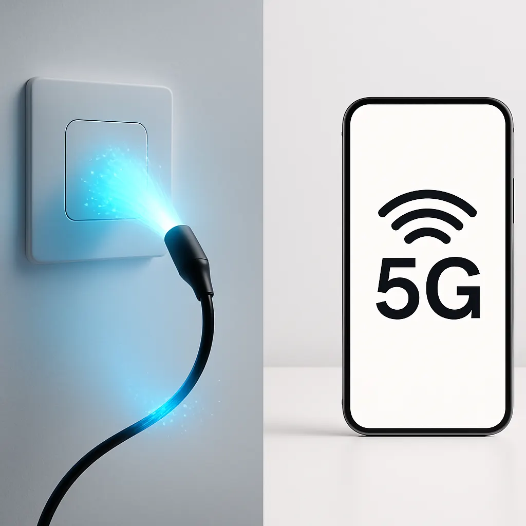 Fiber och mobilt bredband jämförelse